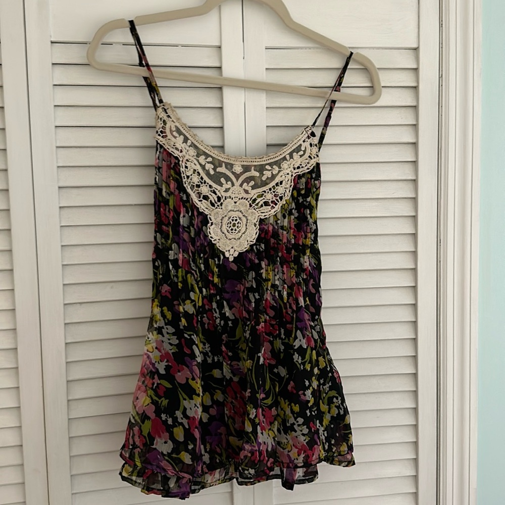 Black Multicolored Blouse